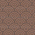 Mocha Mousse Coffee Quartz Scalloped Circles - Pantone Color of the Year 2025 - Art Deco Mocha Mousse Dark Plume by Dawn K Designs Image