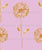 Yellow Watercolor Dandelion on light pink color background, Alegria Collection Image