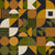 Bauhaus Modular Geometric Grid in Mustard, Olive, Beige and Charcoal Image