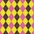 Argyle Pattern, Yellow Purple Pink, White Stitching Image