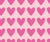 Pink Heart Rows Image