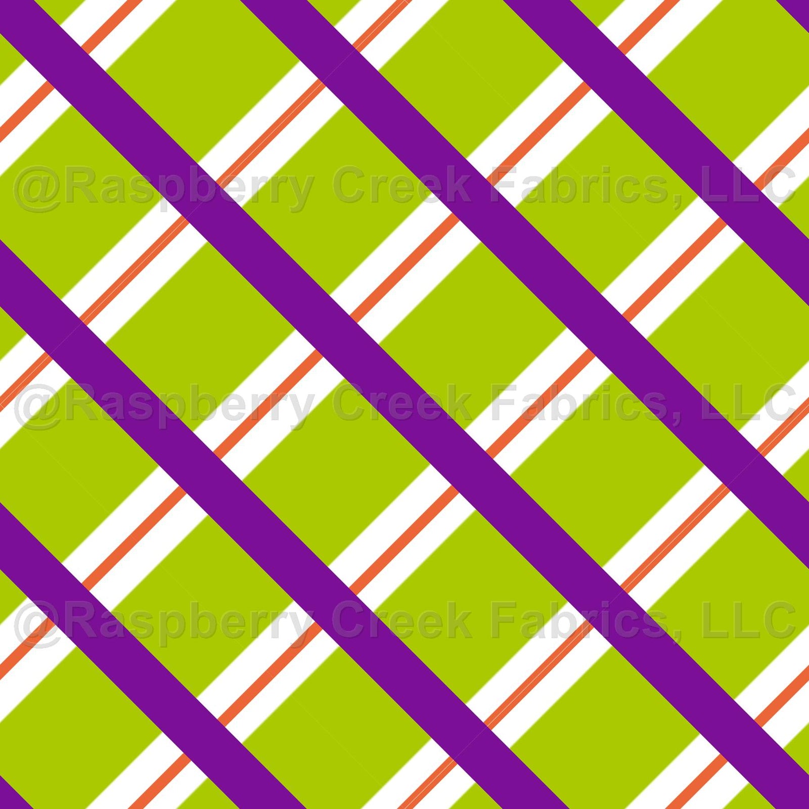 Halloween Diagonal Plaid