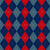Argyle Pattern, Navy Blue Red Blue, Orange Stitching Image