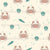 Tossed Crabs & Shells Muted on Beige 12in | Tropical Bliss Image