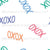 xoxo Valentine Rainbow lettering Image