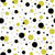 Citrine and Black polka dots Image