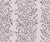 Folk Floral Vine with Crimson Blossoms Vintage Botanical Oyster Pink Image