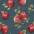 Watercolor Apple Orchard on Night Blue Image
