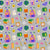 Back to School Materials on Gray Image