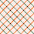 Hand Drawn Checkered Diagonal Plaid Stripes In Green And Orange Image