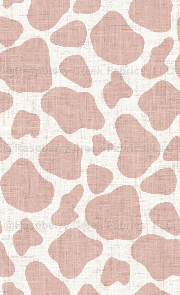Wild West Cow Print Pink - Raspberry Creek Fabrics