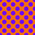 Polka dots purple on orange Image