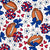 Cheer Bows Footballs Pom Poms Buffalo Bills Colors Image