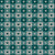Faux Knitted Wool Gingham Retro Folk Nordic Warm Grandpa Style White and Color Hearts Teal Green Image