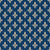 Fleur de Lis Pattern, French, Royal, Cream on Navy Blue Image