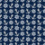 Anchor and Wheel-White on Navy Blue Image