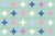 Happy retro diamonds pastel mint, blue, pink Geometric checkerboard pattern in soft pastel colors. Basic abstract pattern. A bit of vintage look perfect für nursery room. Image