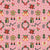 Festive Christmas Ornaments on Pink Image
