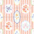 Framed florals, granny core, purple, orange stripes, florals, hand drawn, spring summer, girls, women, floral stripe, peach Image