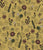 Herbarium Leaves Flowers and Plants on Yellow Image
