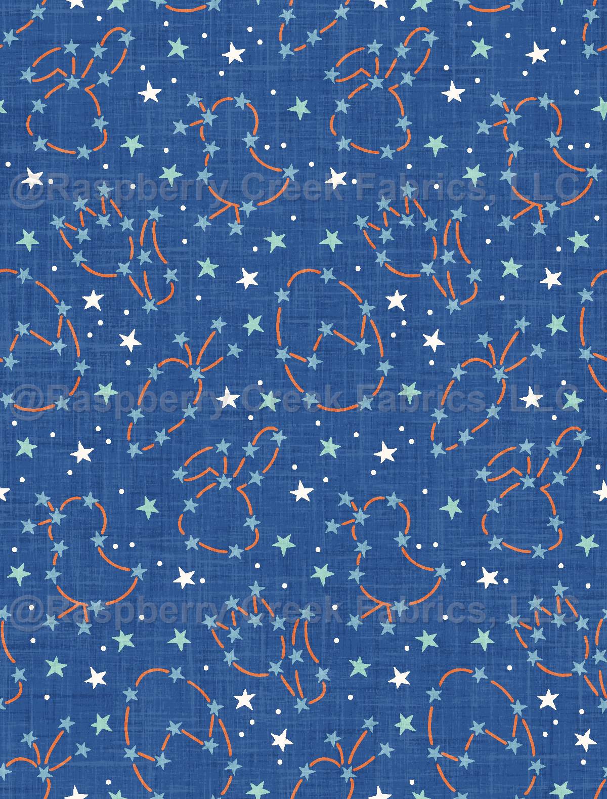 Space Bunny Constellations Boy Navy