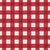 Watermelon Red and Alabaster Off White Gingham Plaid Check Image