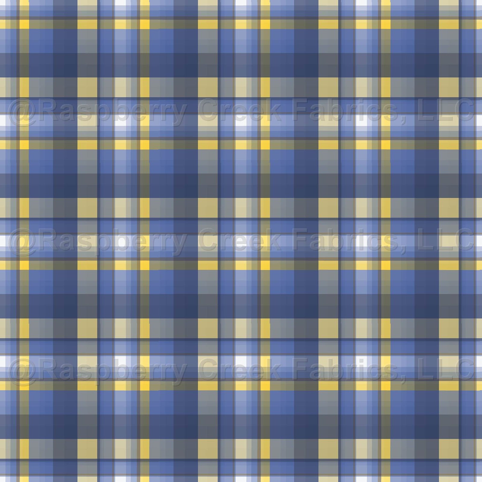 Blue Yellow Gray Brushstroke Basketweave Stripe Plaid