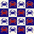 Maryland Blue Crab Checkerboard in Navy Red and White, Maryland Nautical by Cassy's Color Creations Image