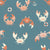 Cute nautical crabs ocean blue by dalightdesign Image
