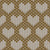 Faux Knitted Wool Hearts Hygge Nordic Warm Grandpa Style White on Gold Image