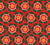 Christmas Starburst Holly Wreath on Red Image