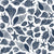 Sea shells with ripples smoky blue on white Image