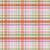 The Monarch and Milkweed Pink, Orange, White and Green Plaid, The Monarch Collection by Benchmark Boutique Image