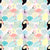 Tropical paradise - an exotic birds pattern Image