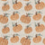 Watercolor Pumpkins with Sage Leaves on Warm Cream – Whimsical Fall Halloween Design - Ghostly Florals Image