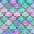 Mermaid fish scale wave japanese pattern Image