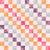 Watercolor Checkerboard Gingham Check | Vintage Summer Retro Coordinate | Treat Truck Collection by Brayberry Design [Large Scale] Image