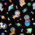 Puppies In Space Astronaut Dogs On Black Image