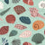 Seashell collection green - sea shells doodle pattern Image