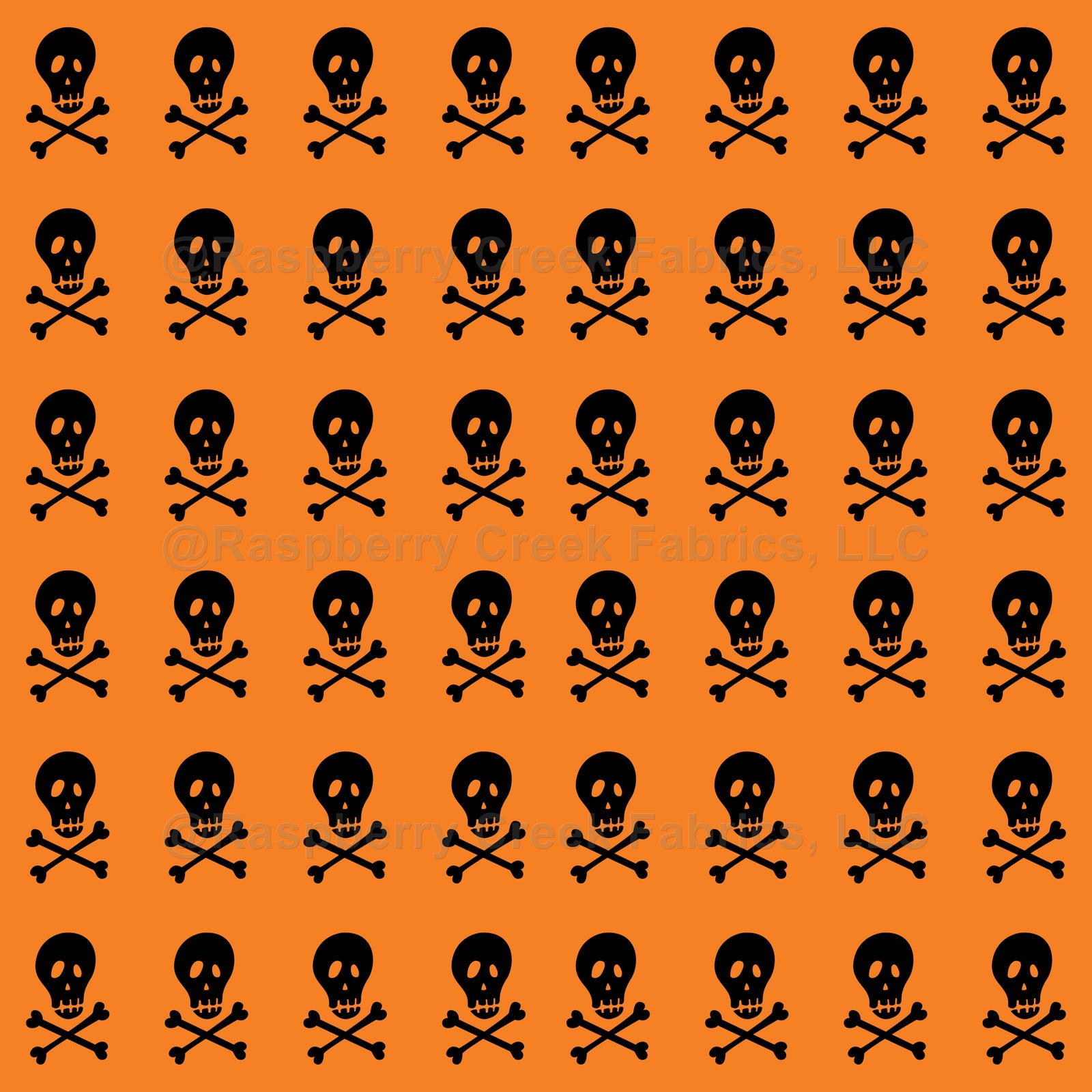 Halloween, Skull, Crossbones, Trick or Treat, Orange