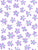 Little Flowers White, Light Purple and Light Seafoam Blue Green Image