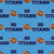 Team Spirit Football Go Titans! in Tennessee Colors Navy and Blue Image