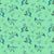Bianna Teal Blue and Green Botanical Leaves on Seafoam Green-Medium Image