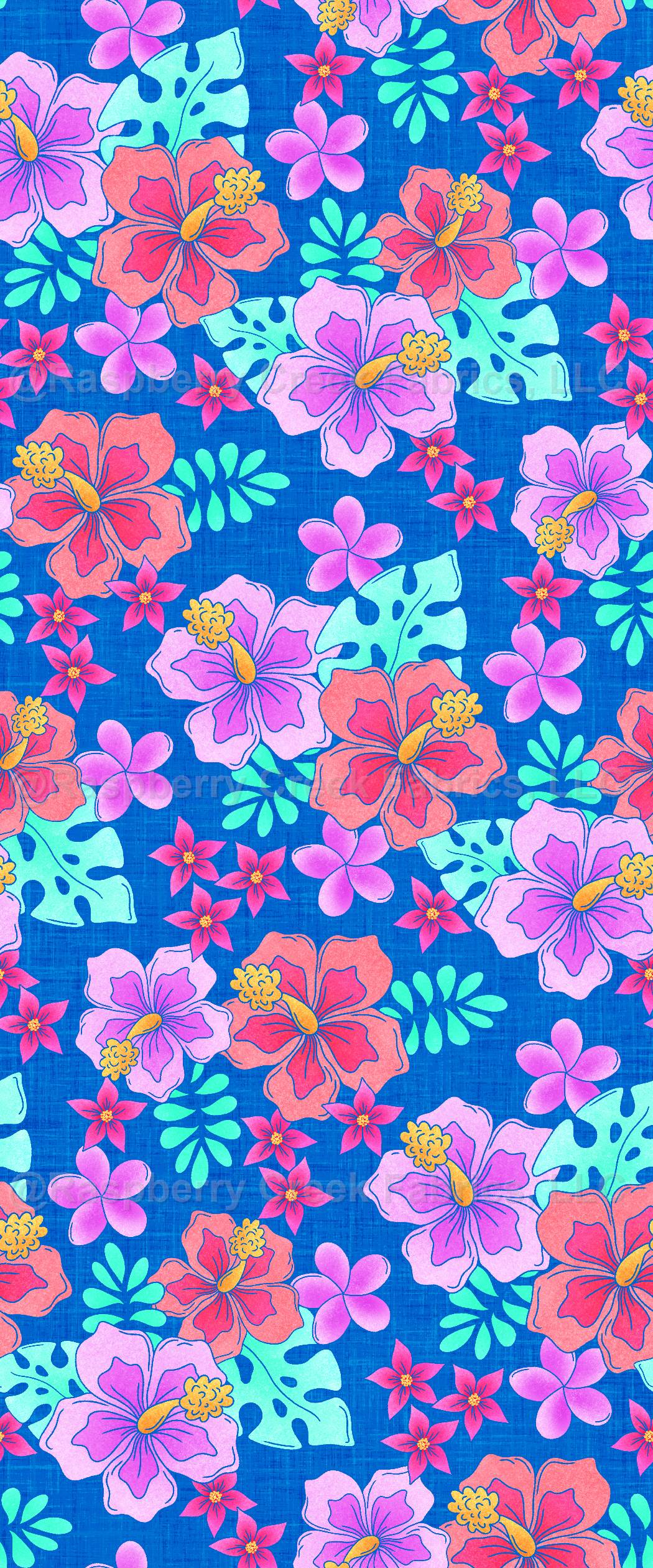 Aloha Floral Blue