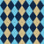Argyle Pattern, Navy Blue Beige Blue, Black Stitching Image
