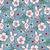 Piglet Floral on Antique Blue Image
