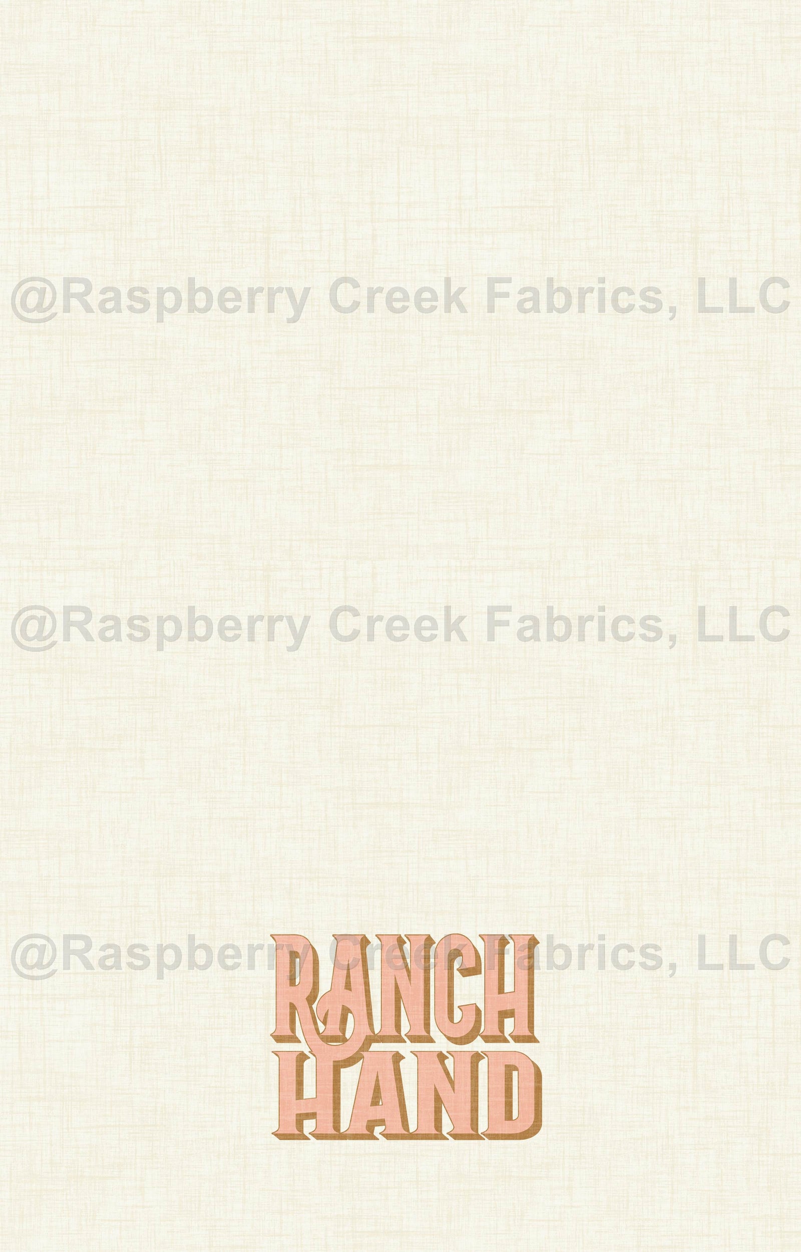 Highland Summer Tea Towel Panel- Ranch Hand Pink