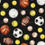 All Star Sports Ball Toss on Black Image