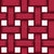 Ruby & Burgundy Red Geometric Woven Texture on Bright White - Modern Blender - Textured Threads - A Woven Collection Image
