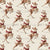 Christmas Collection: Deer Romp In The Snow With Red Scarves In Tan, Beige And Brown Hues Image